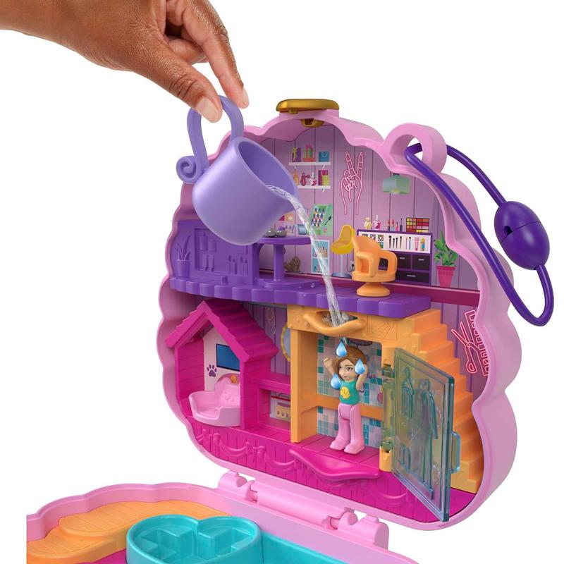 Đồ Chơi Polly Pocket Và Spa Thư Giãn Với Cún Poodle - Polly Pocket HKV35/FRY35