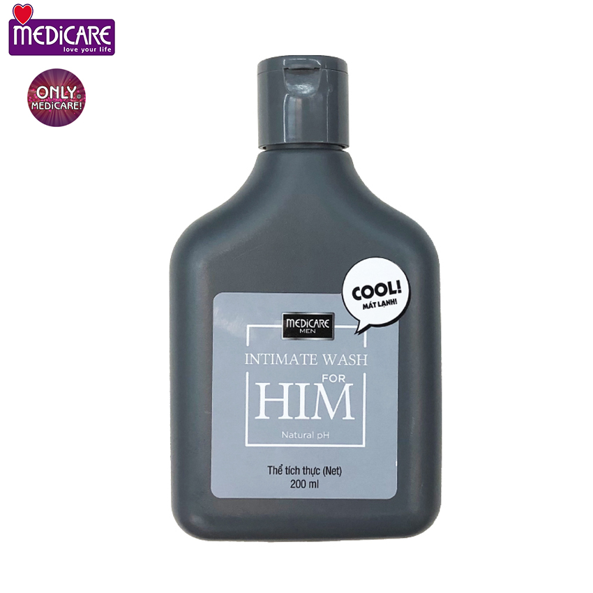 Dung dịch vệ sinh nam MEDiCARE Cool for Him 200ml