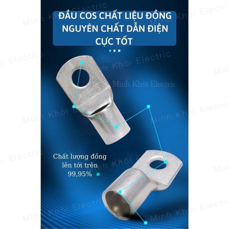 Cos trần SC,cốt đồng mạ kẽm chống oxi hoá,cos dây điện, cosse