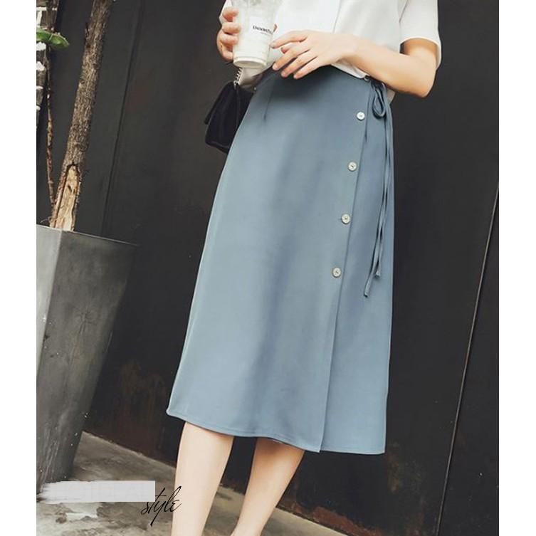 Chân Váy Phối Nút Fashion