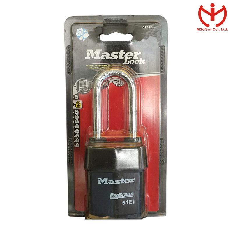 Ổ khóa thép Master Lock 6121 LJ thân rộng 54mm càng dài 64mm dòng ProSeries - MSOFT