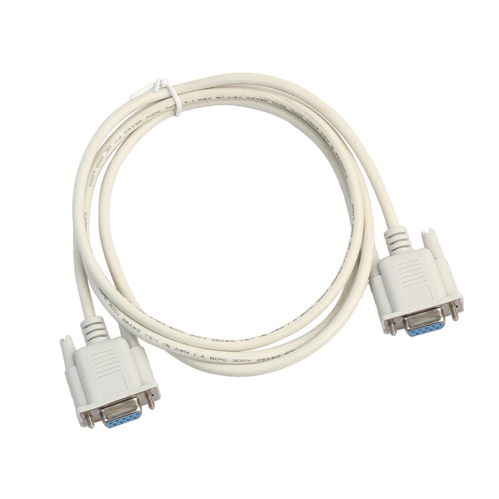 1Piece PVC DB9 Female To Female Extension Adapter Cable RS232 Serial Cable