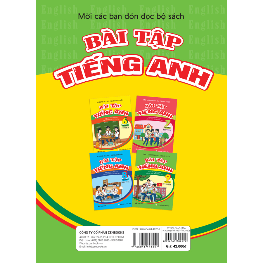 Bài Tập Tiếng Anh 9 Tập 1 - Không Đáp Án (Theo Chương Trình Mới Của Bộ GD&ĐT)