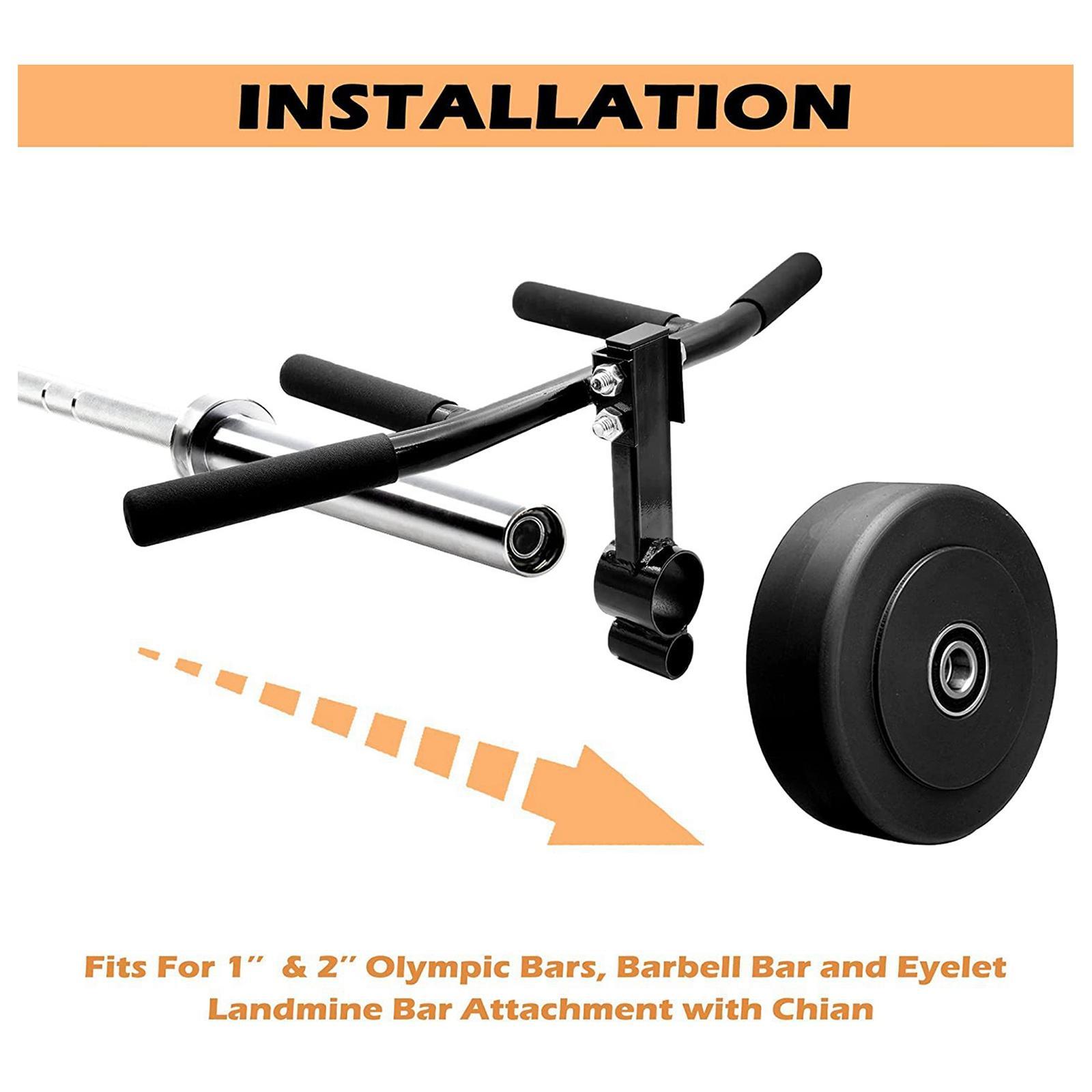 Bar Row Barbell Attachment Squat for Power Training Fitness