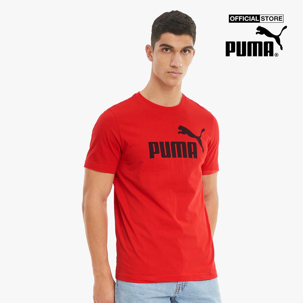 PUMA - Áo thun thể thao nam ngắn tay Essentials Logo Train 586666