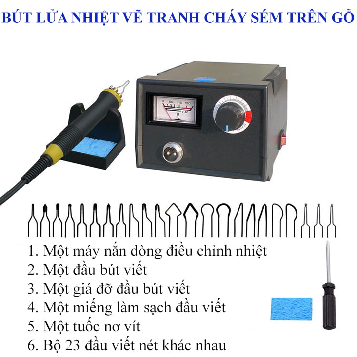 Bút Lửa Nhiệt Vẽ Tranh Cháy Sém Trên Gỗ LH40-ZY