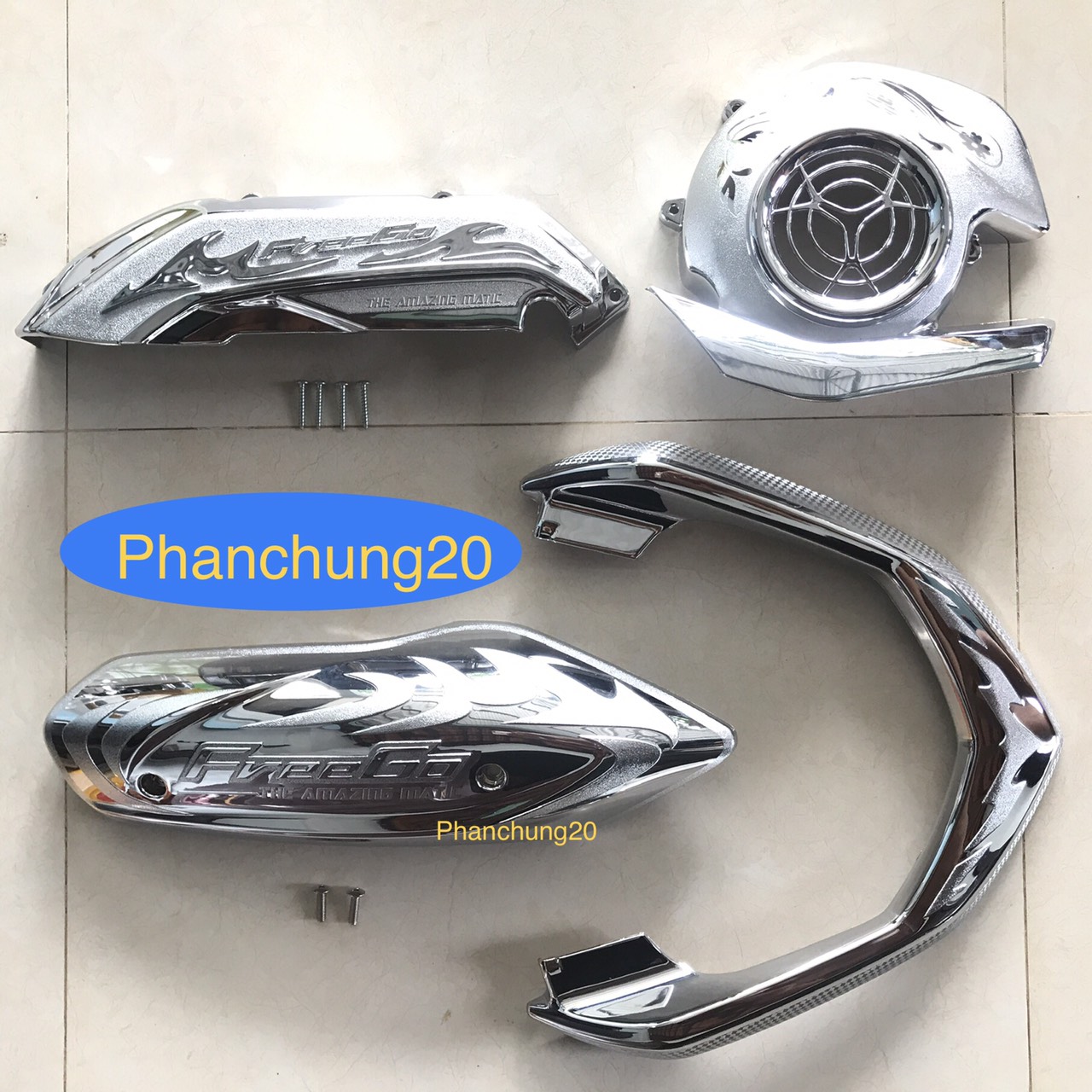 COMBO BỘ ỐP PHỤ KIỆN TRANG TRÍ DÙNG CHO ĐỜI XE FREEGO / FREEGO S CROM