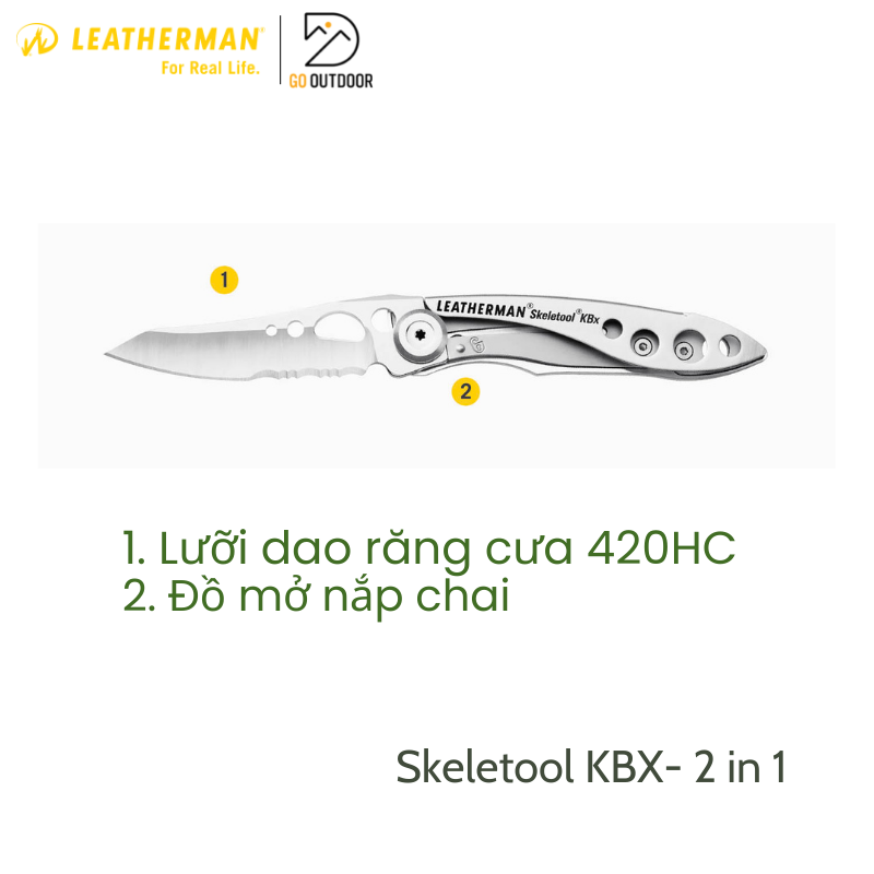 Dao Xếp Đa Năng Leatherman SKELETOOL KBX - Knives