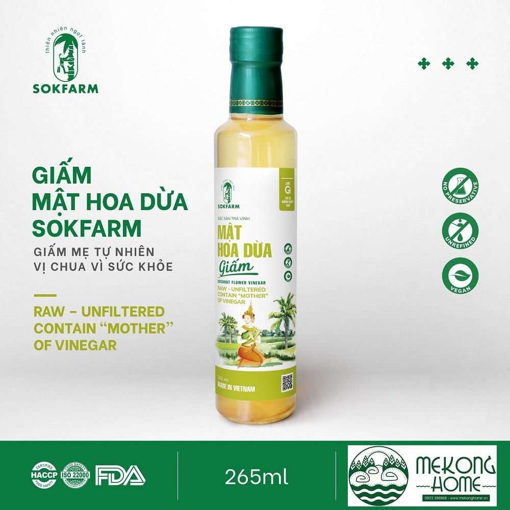 GIẤM Mật Hoa Dừa SOKFARM - 256 ml - MEKONG HOME