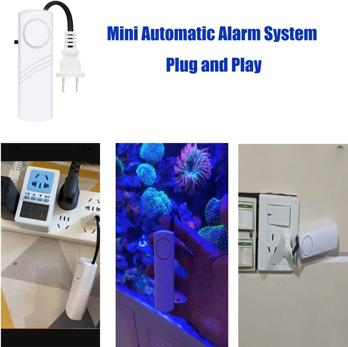 Báo động mất điện 2 chiếc, Cảnh báo mất điện tự động, Đèn báo LED 80db Báo động thông minh