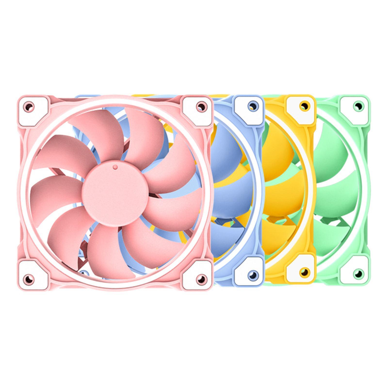 Case-Fan 120mm 3-PIN Analog Controller, Addressable RGB Cooling Fan Motherboard Sync 4 PIN PWM Speed Control Fans for Radiator Computer Cases Cooling