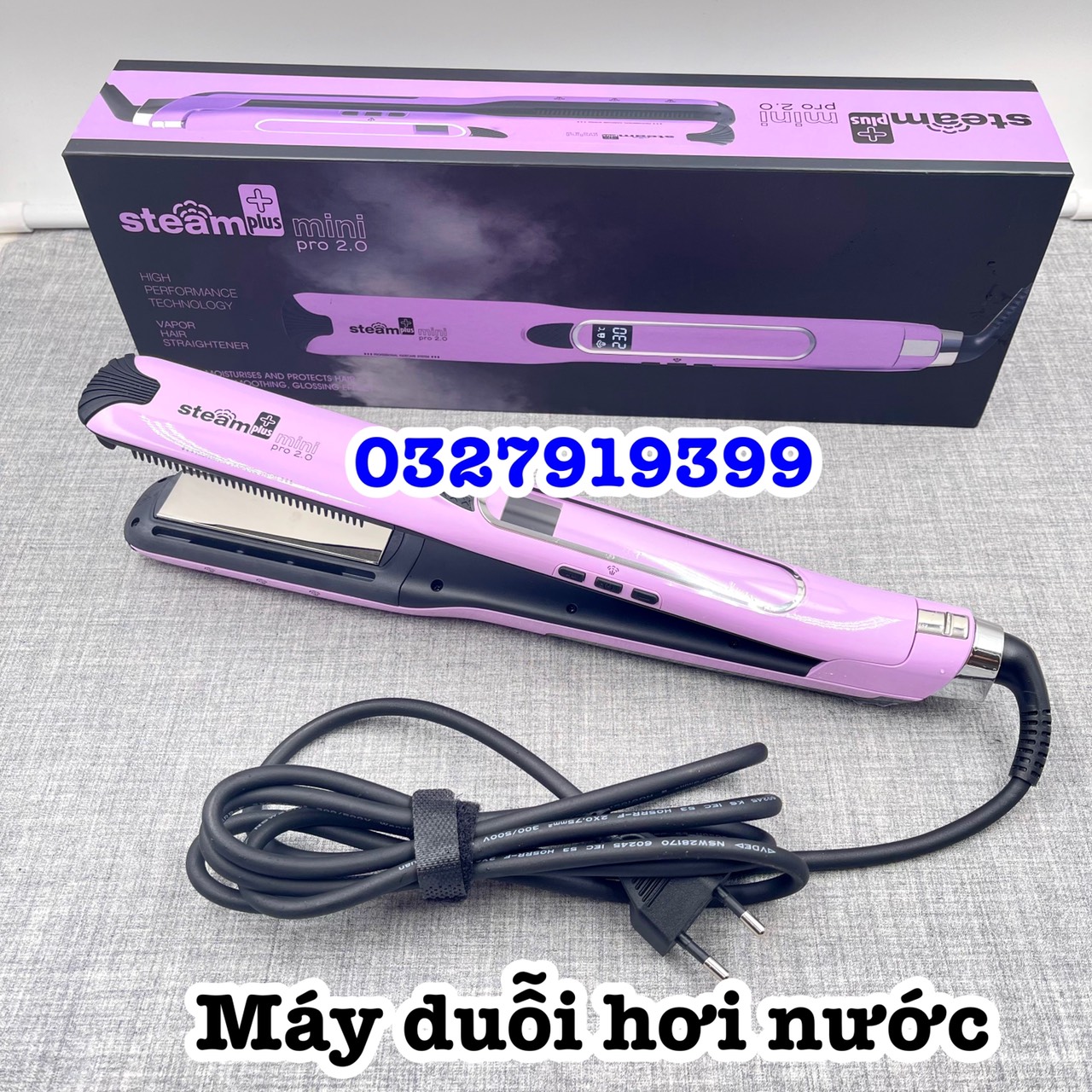Máy duỗi tóc hơi nước cao cấp Steam Plus bản nhỏ
