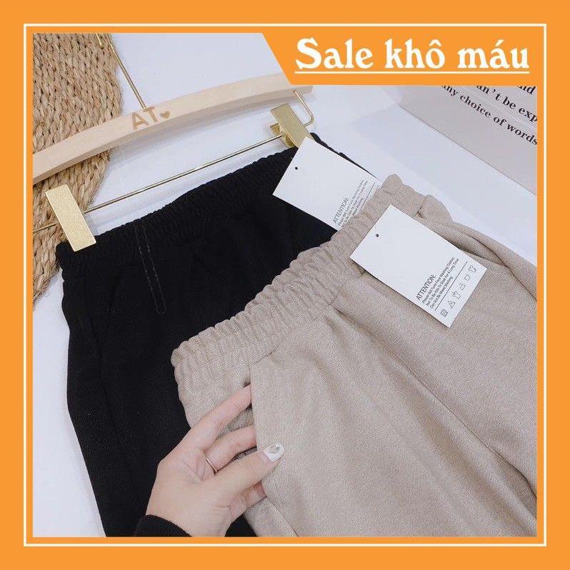 Quần Dạ Baggy Công Sở Cho Nữ , Chất Umi Hàn Hàng VNXK