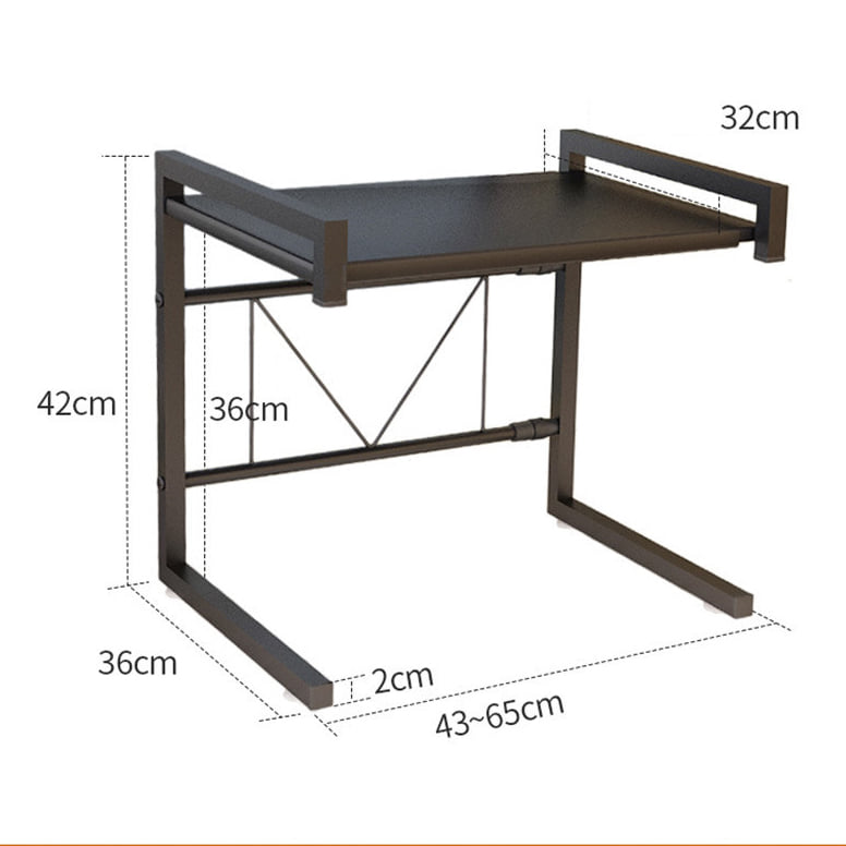 Kệ để vi sóng đa năng chỉnh ngắn dài khung thép ống