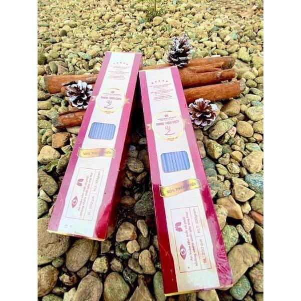 NHANG TRẦM HƯƠNG SẠCH/ HỘP 200 CÂY/HỘP KHÔNG CAY MẮT/KHÔNG ĐEN TRẦN/ÍT KHÓI/THƠM DỊU NHẸ