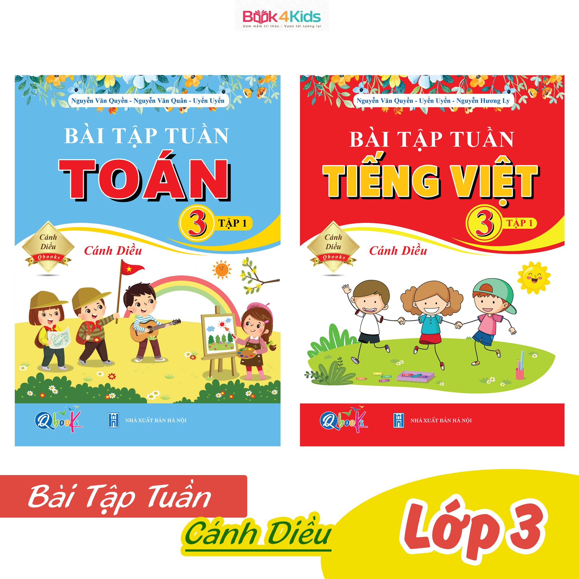 Sách - Combo Bài Tập Tuần Toán và Tiếng Việt Lớp 3 - Tập 1 - Cánh Diều