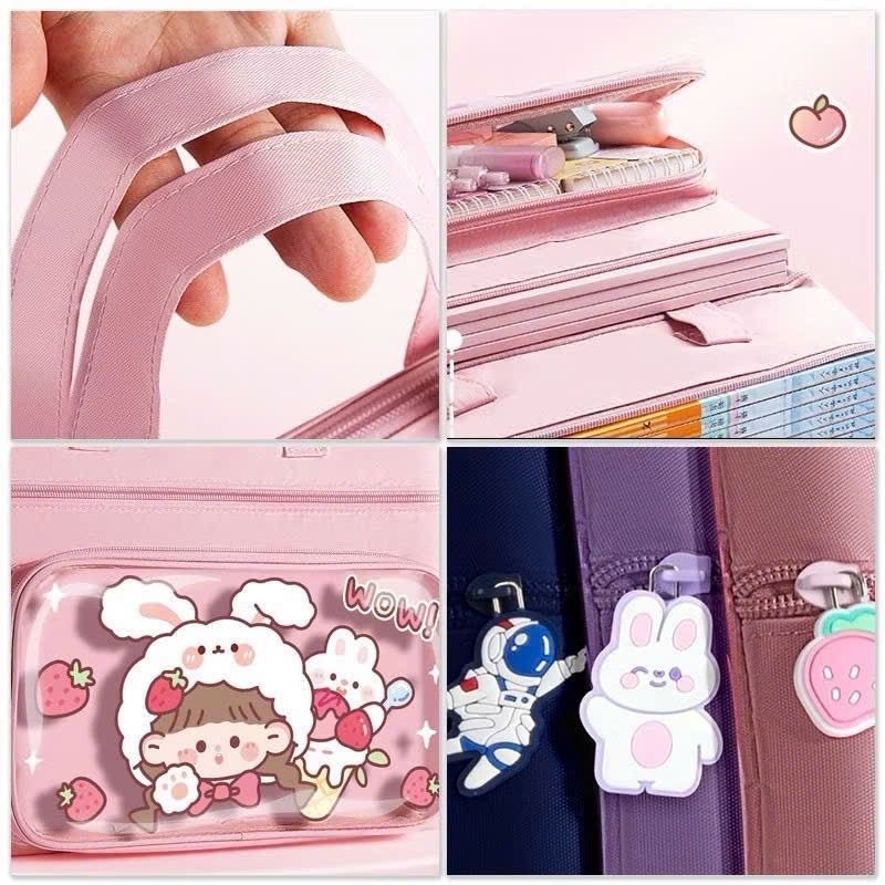Cặp Xách Học Thêm Túi Học Thêm Dáng Ngang Kèm Túi Trong Hoạt Hình, Phong Cách Dễ Thương Cho Bé -  HÀNG CHÍNH HÃNG MINIIN