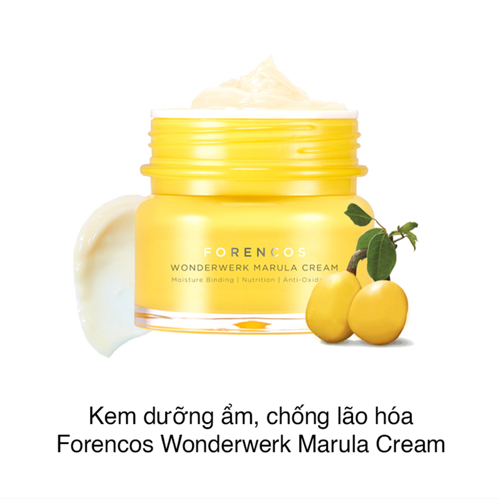 Kem dưỡng trắng da ban đêm FORENCOS Wonderwerk Marula Cream 50ml