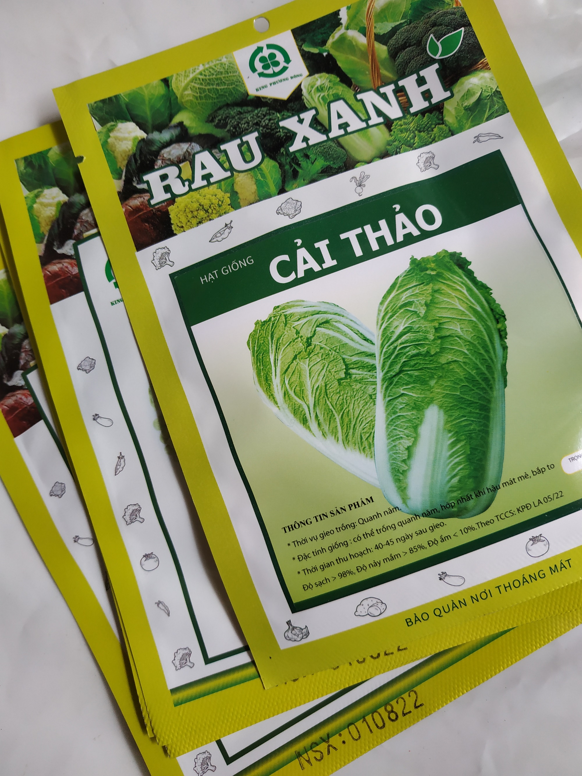 Combo 5 gói Hạt giống CẢI THẢO - gói 1 gram