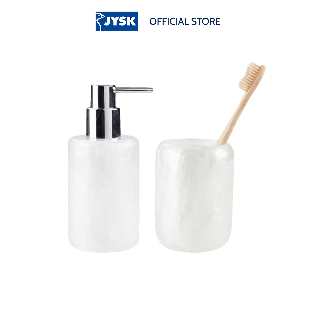 Phụ kiện phòng tắm | JYSK Listerby | polyresin | trắng | nhiều kích thước