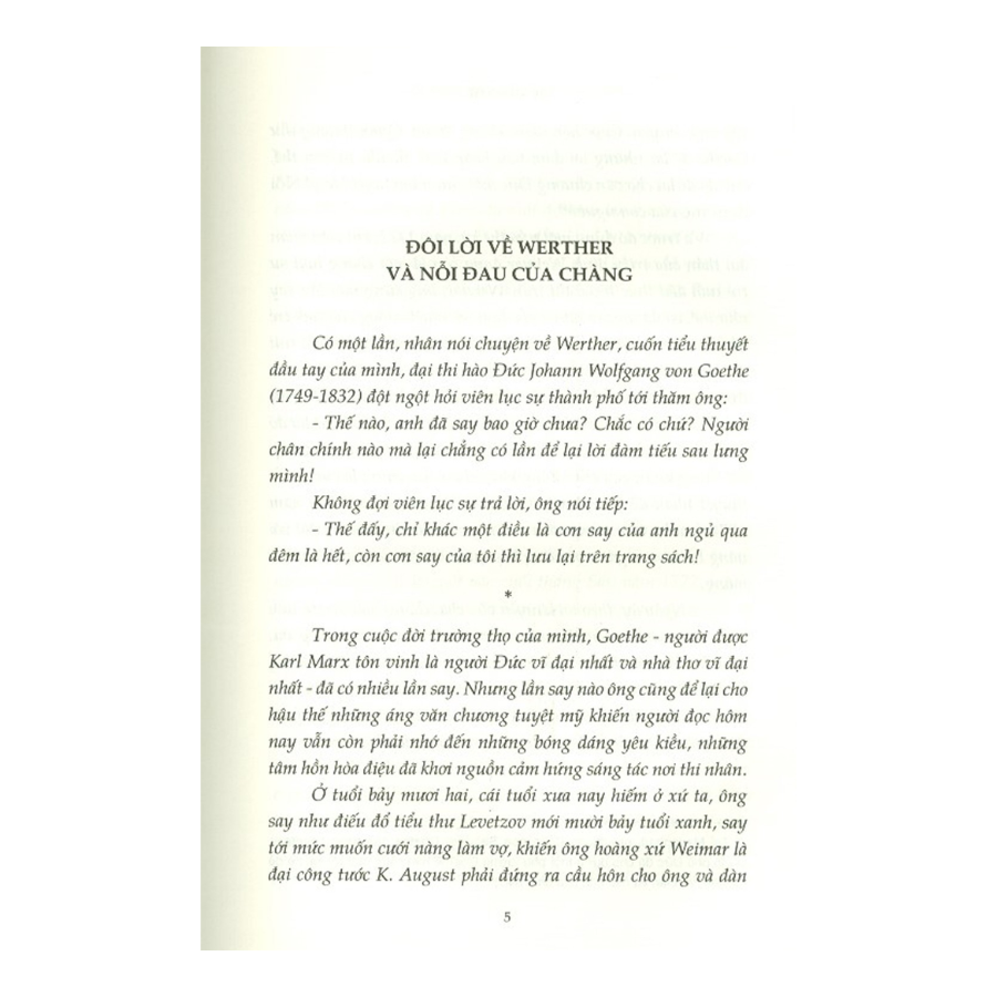 Sách Nỗi Đau Của Chàng Werther (Bìa Cứng)
