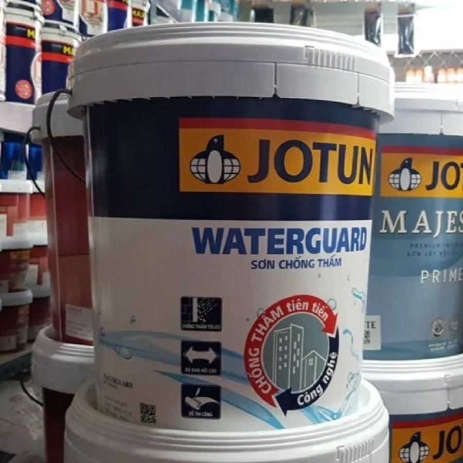 Chống Thấm Tường Jotun Water Guard Màu Vàng, Xám Đậm, Xám Nhạt 20kg