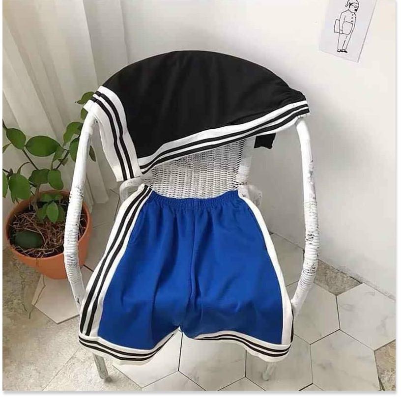 QUẦN SHORT THUN DA CÁ NAM NỮ ĐỀU MẶC ĐƯỢC,QUẦN TRƠN 2 MÀU THIẾT KẾ ỐNG RỘNG THÂN QUẦN KẺ SỌC CÁ TÍNH CHẤT THUN CO GIẢN 4 CHIỀU THOÁNG MÁT-JINS STORE