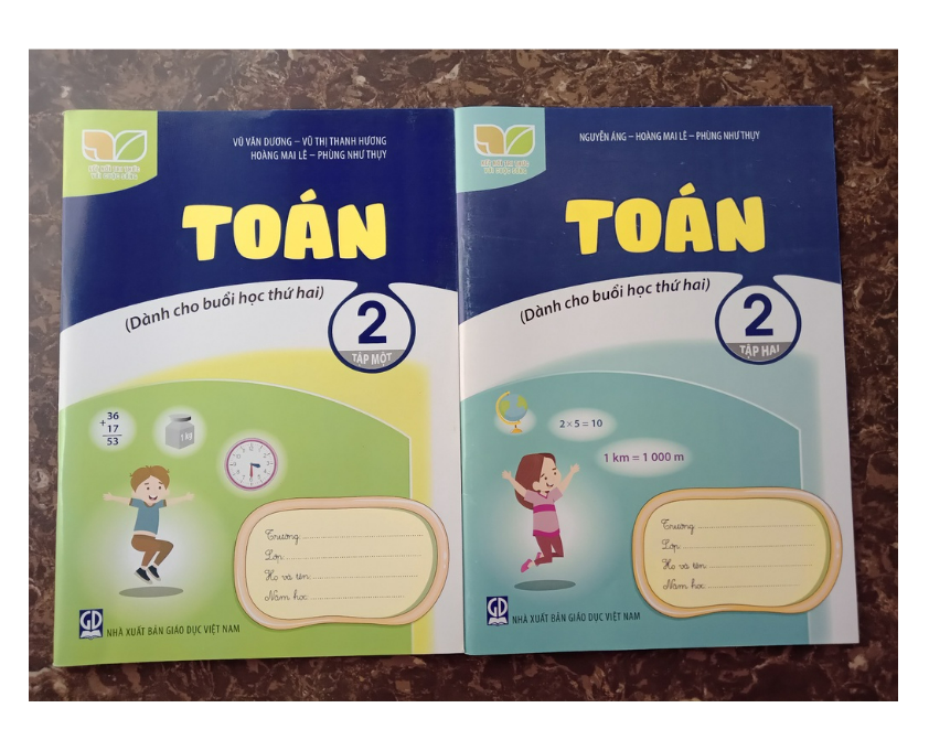 Sách - Combo Toán 2 - (Tập 1 + Tập 2) dành cho buổi học thứ 2 (Kết nối tri thức với cuộc sống)