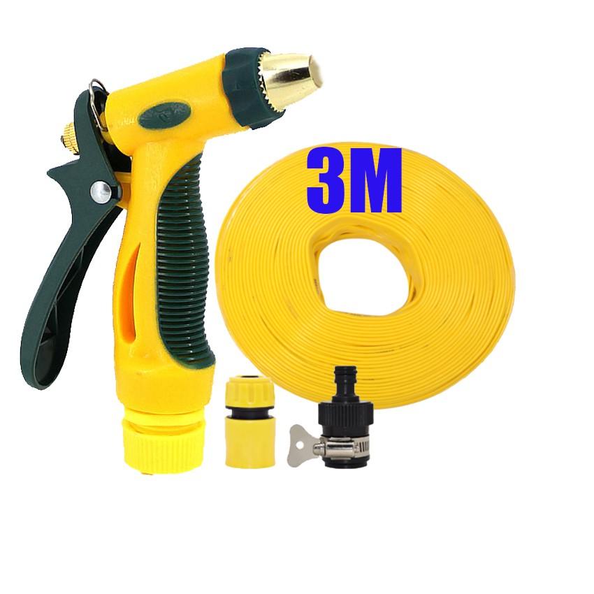 Bộ dây vòi xịt nước rửa xe,tưới cây tăng áp 3 lần 3-5m 206317