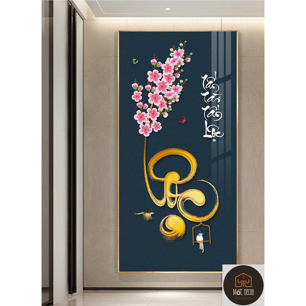 Xả tranh tráng gương cỡ to, combo 3 bức 50x70cm hoặc 60x90cm, tranh có sẵn khung treo