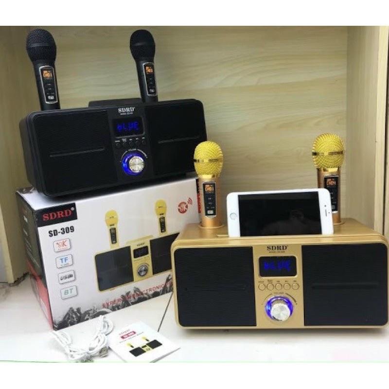 Loa Karaoke Bluetooth 5.0 SDRD SD-309 Cao Cấp, Dung Lượng Pin Lớn