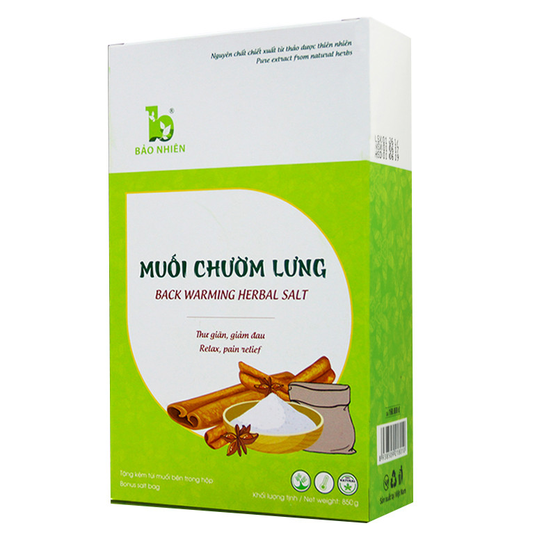 Muối Chườm Lưng Thảo Dược Thư Giãn Giảm Đau Bảo Nhiên (850g)