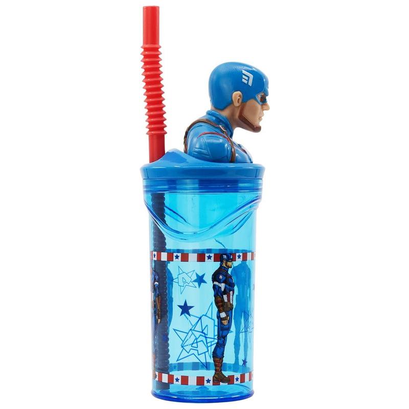 Bình Nước Học Sinh Avengers Captain America 360 ml - Stor 74866