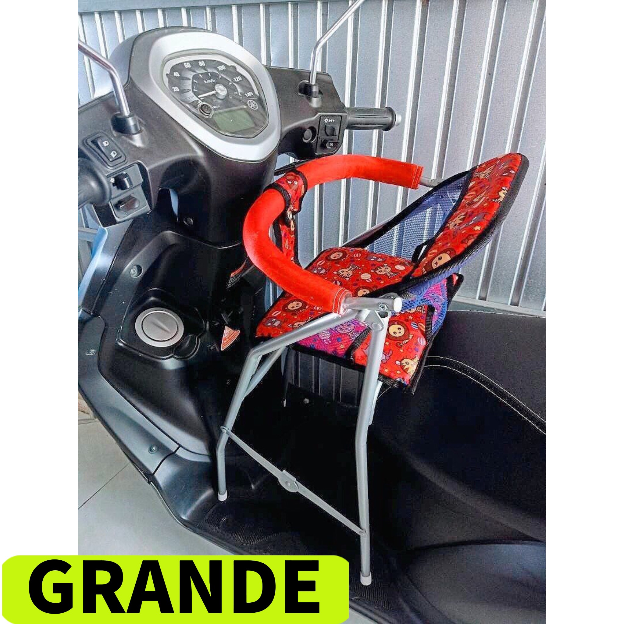 Ghế Ngồi Xe Grande cho bé , GHẾ GA XẾP SẮT SƠN TĨNH ĐIỆN