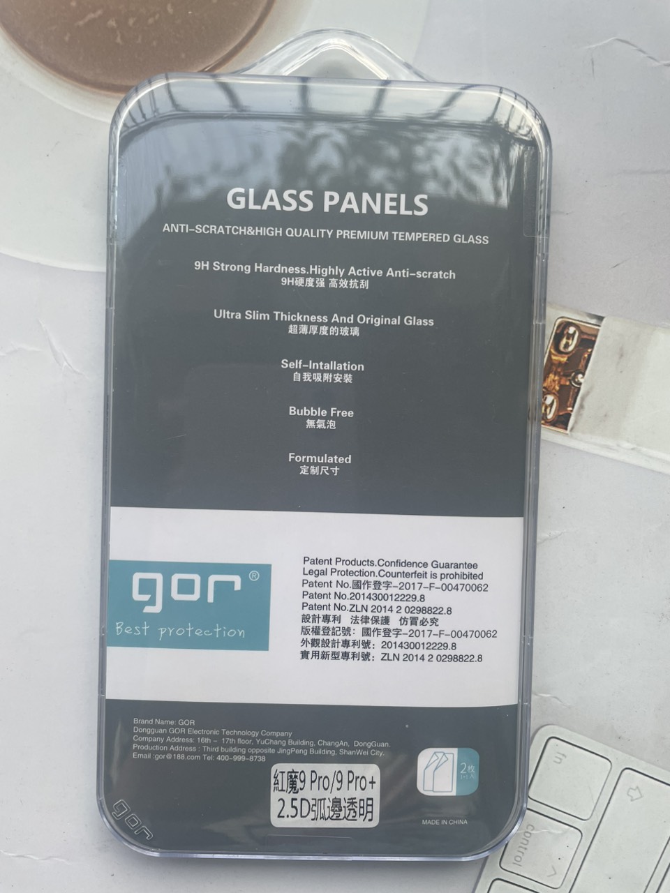 Bộ 2 Kính cường lực GOR cho Nubia Red Magic 9 Pro 5G trong suốt 2.5D ( 2 miếng) Hàng nhập khẩu