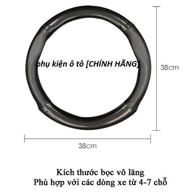 Bọc da vô lăng cacbon xe MAZDA 2, Mazda 3, Mazda 6, CX5, CX8, BT50, CX3, CX30 vân carbon cao cấp
