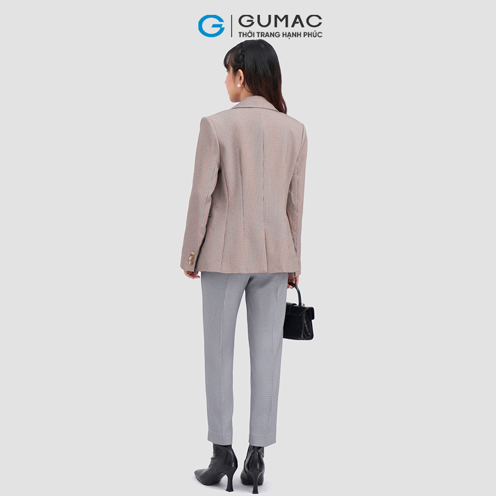 Quần ống đứng lai xéo QC12048 thời trang GUMAC