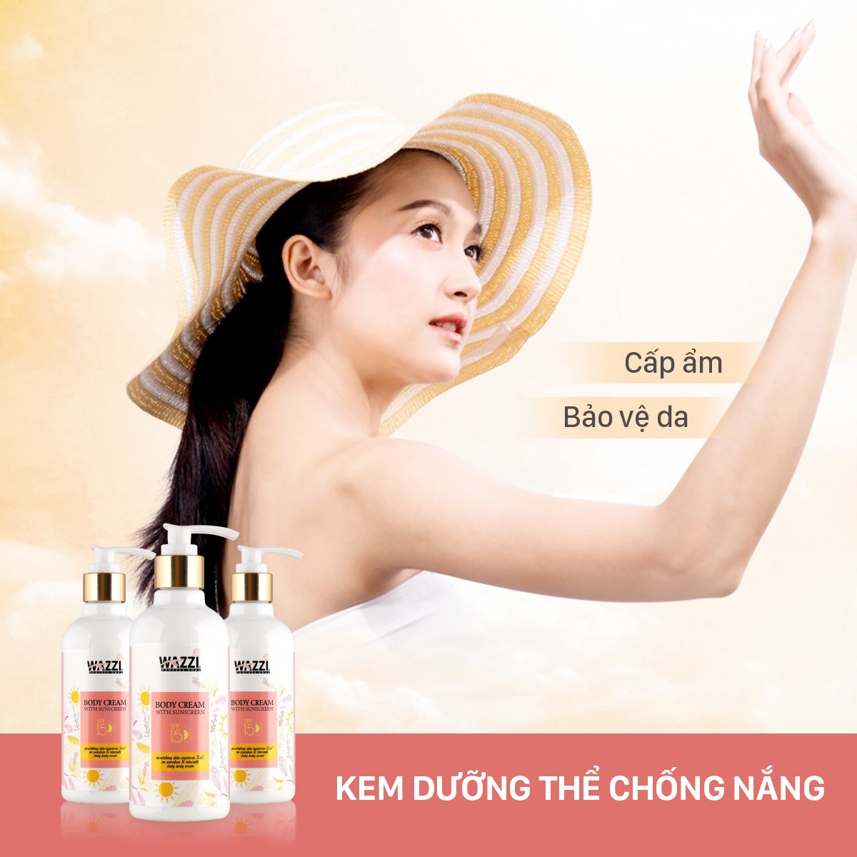 Kem Dưỡng Thể Chống Nắng Wazzi