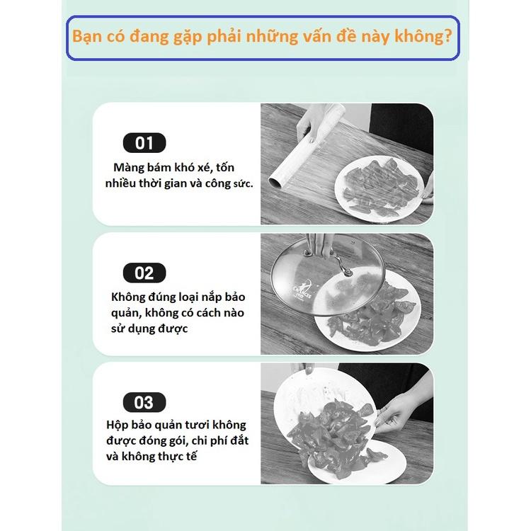 Màng bọc thực phẩm PE túi gấu có chun bọc đồ ăn co giãn tái sử dụng - Đa chức năng nhiều tiện ích trong cuộc sống