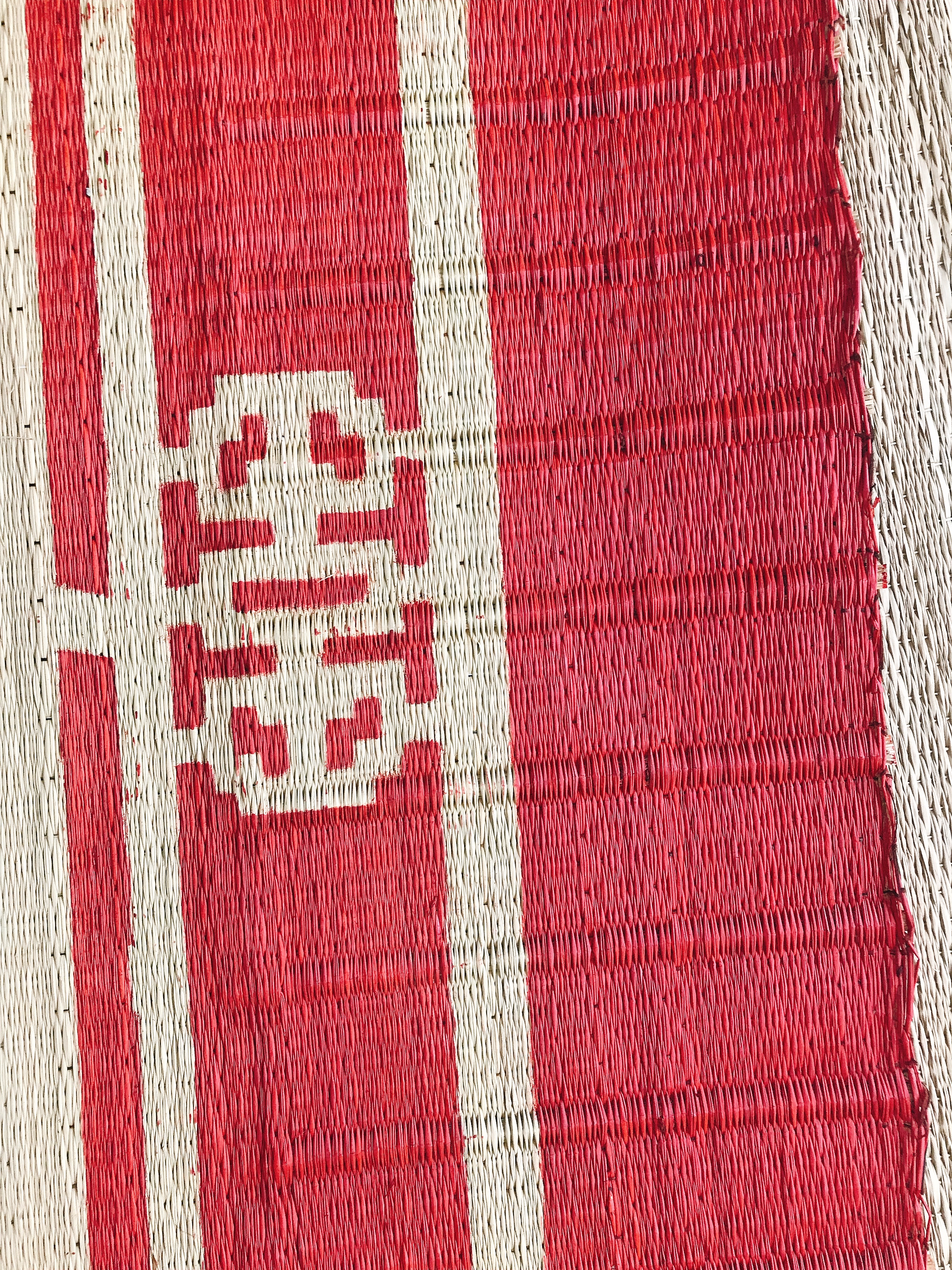 Chiếu cói in hoa cao cấp