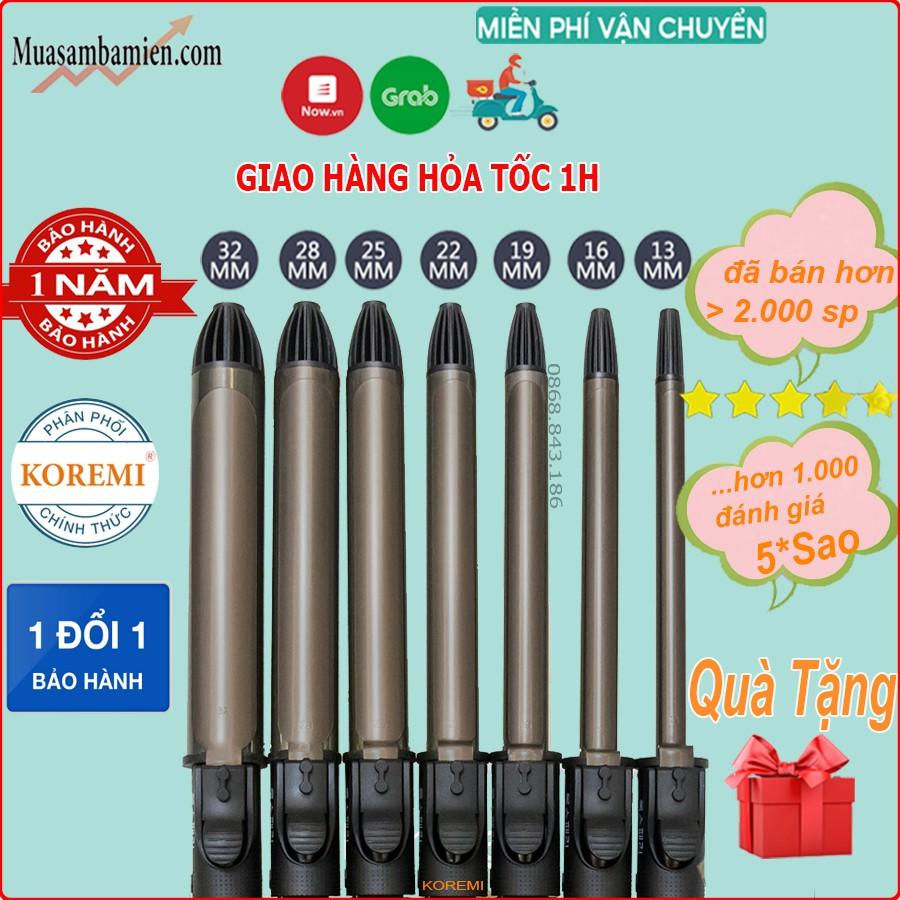 Máy uốn tóc xoăn lọn cao cấp Hàn Quốc KOREMI NA-886 Chỉnh nhiệt chuẩn salon tóc xoay trục 360 độ