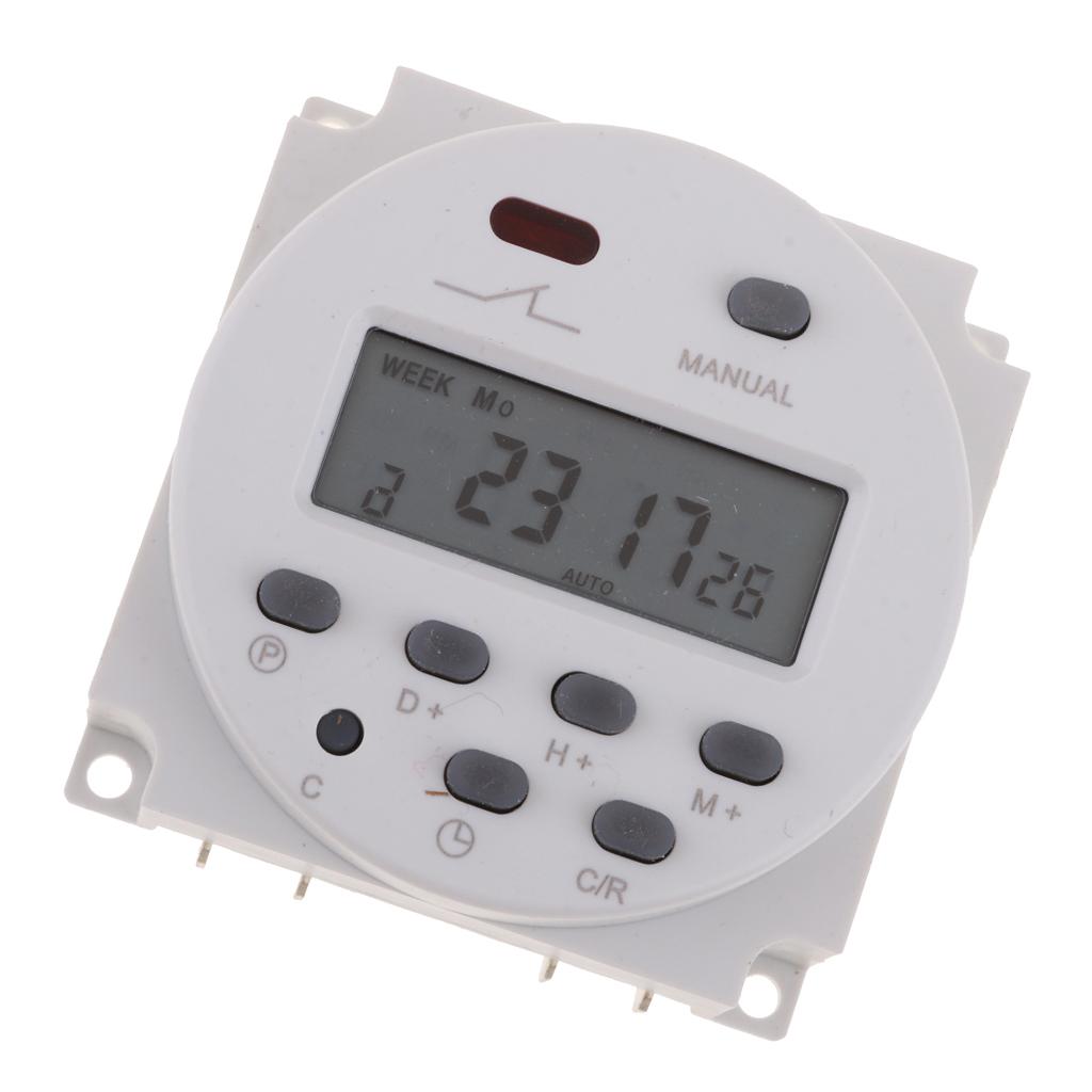 Liquid Crystal Display Digital Programmable Power Timer Switch Relay DC 12V