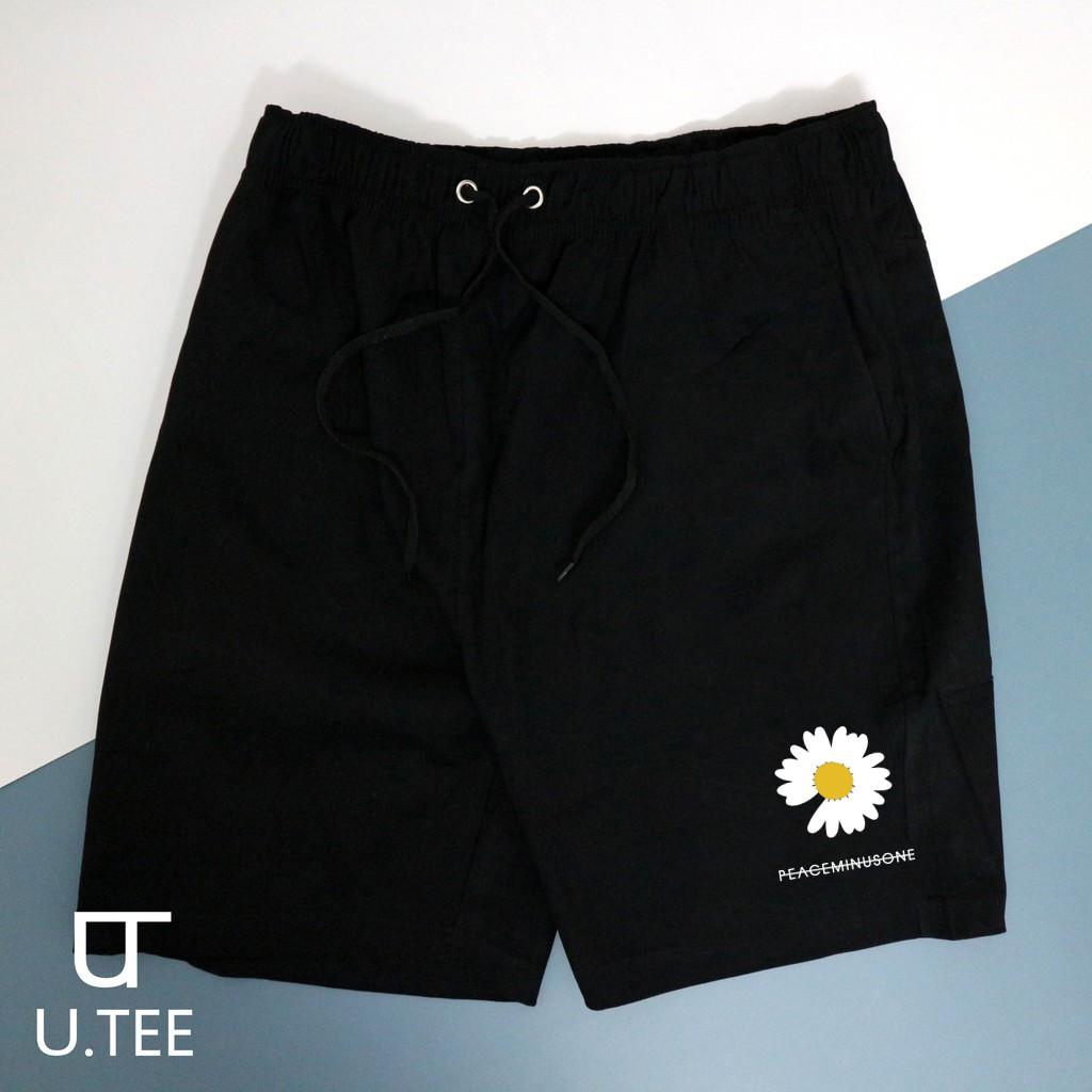 QUẦN SHORT KAKI UNISEX BÔNG CÚC PEACEMINUSONE