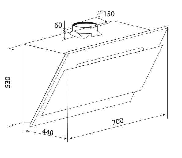 Máy Hút Mùi Tự Động Dạng Phẳng KAFF KF-AT70LH (KF-AT90LH) - Hàng Chính Hãng