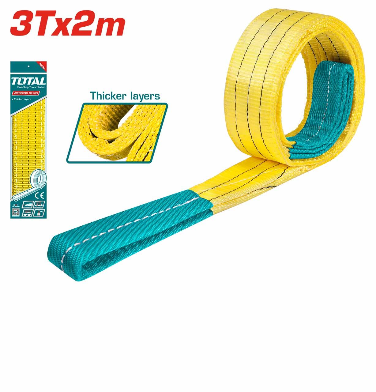 DÂY CÁP VẢI CẨU HÀNG 3TX2M-3TX10M TOTAL - HÀNG CHÍNH HÃNG