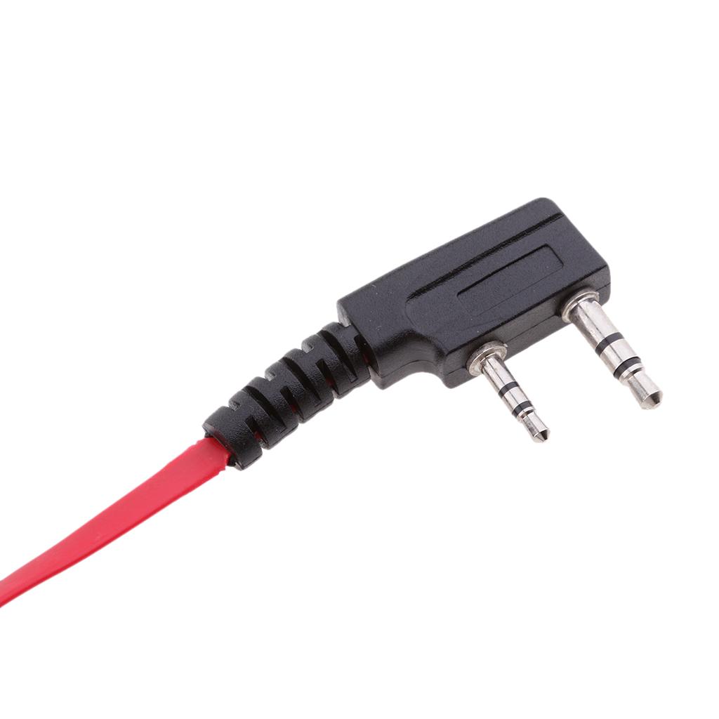 In-ear Earpiece Mic Flat Cable Earphone for Radio