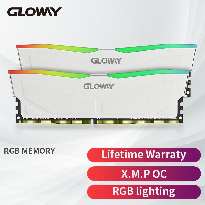 GLOWAY MEMORIA RAM DDR4 3200MHz RGB 3600MHz 32GB cho thời gian bảo hành máy tính để bàn