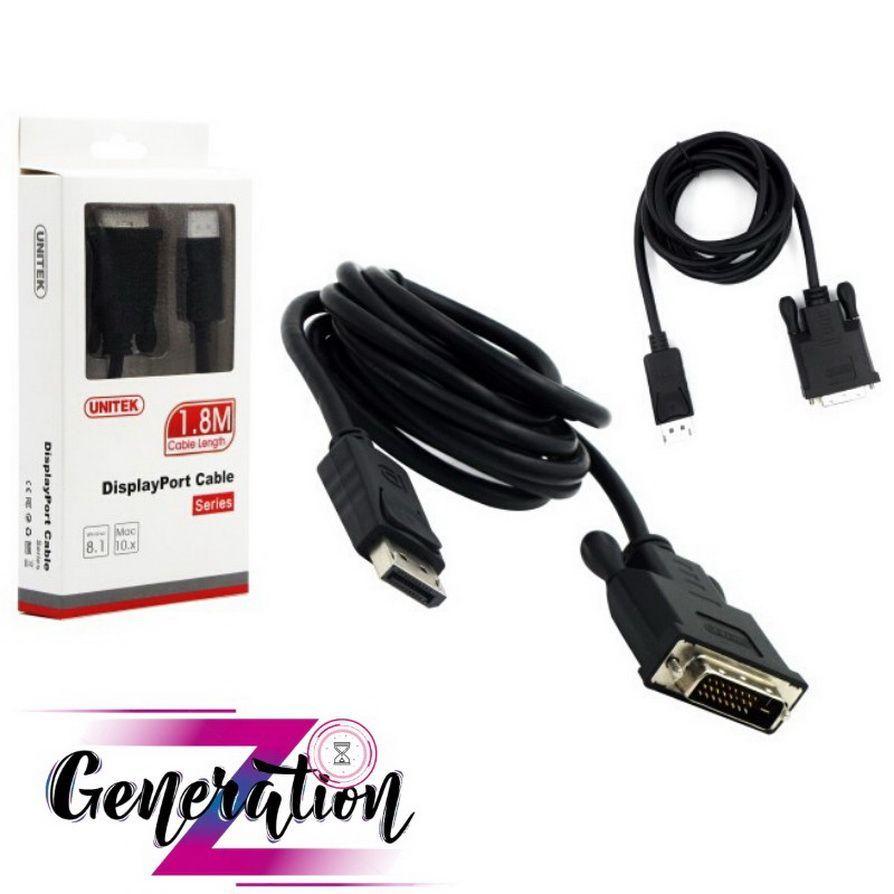 Cáp Chuyển Displayport To DVI (24 +1) Unitek Y-5118BA - HÀNG CHÍNH HÃNG