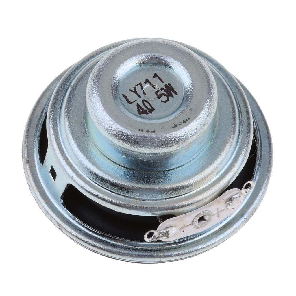 2X 45mm 4Ohm 5W Full Range Audio Speaker Round Loudspeaker 16 Rubber Edge