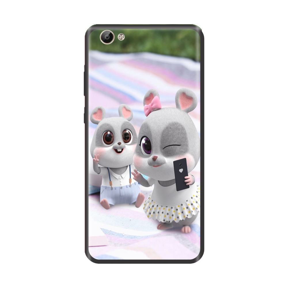 Ốp lưng TPU viền dẻo cho điện thoại VIVO Y66 Hình Chuột Tết 2020 Mẫu 06